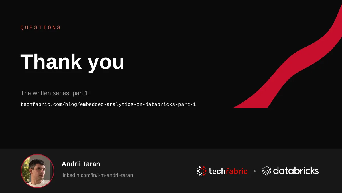Slide 28: Thank you. Questions, and a link to the written series on the blog.