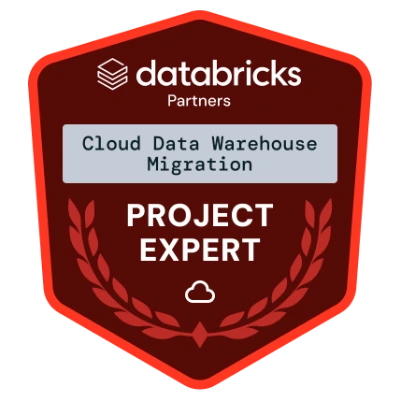 Databricks Partners accreditation: Cloud Data Warehouse Migration, Project Expert